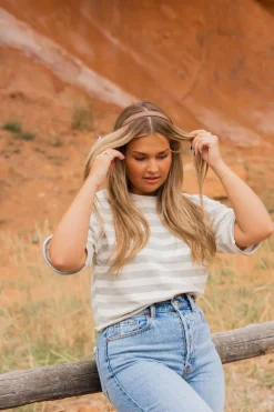 Andi Thin Brown Leather Headband