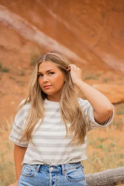 Andi Thin Brown Leather Headband