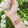 Andi Toasted Rose Adjustable Elastic Watch Band