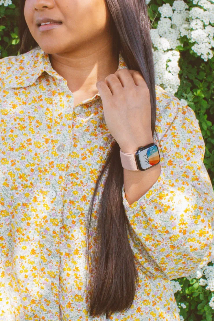 Andi Toasted Rose Adjustable Elastic Watch Band