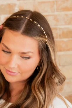 Andi Twisted Gold Headband