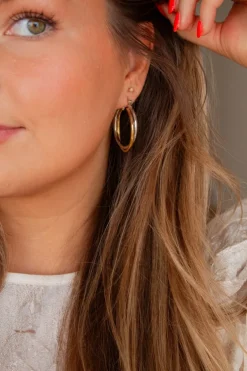 Andi Two Tone Hoops