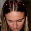 Andi Velvet Bow & Pearl Headband