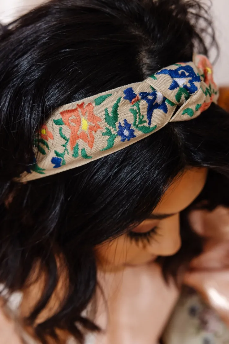 Andi Vintage Floral Hard Headband