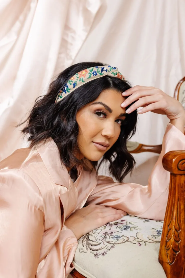 Andi Vintage Floral Hard Headband