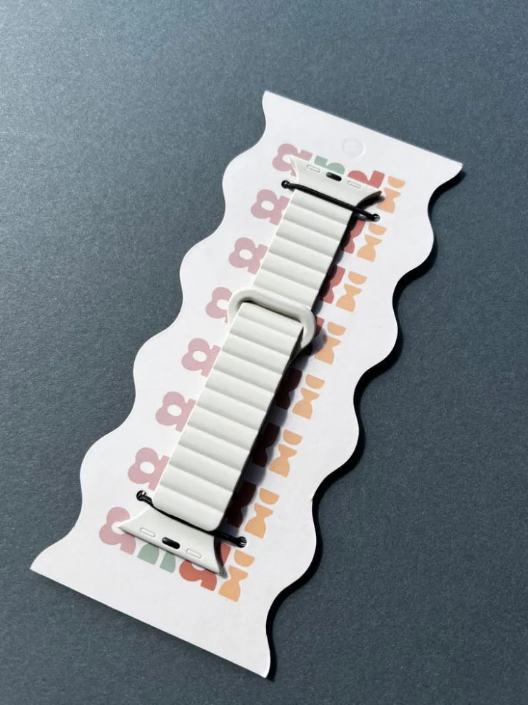 Andi Warm White Magnetic Loop Watch Band
