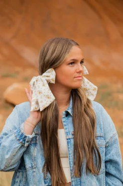 Andi Wildflower Long Bow Scrunchie