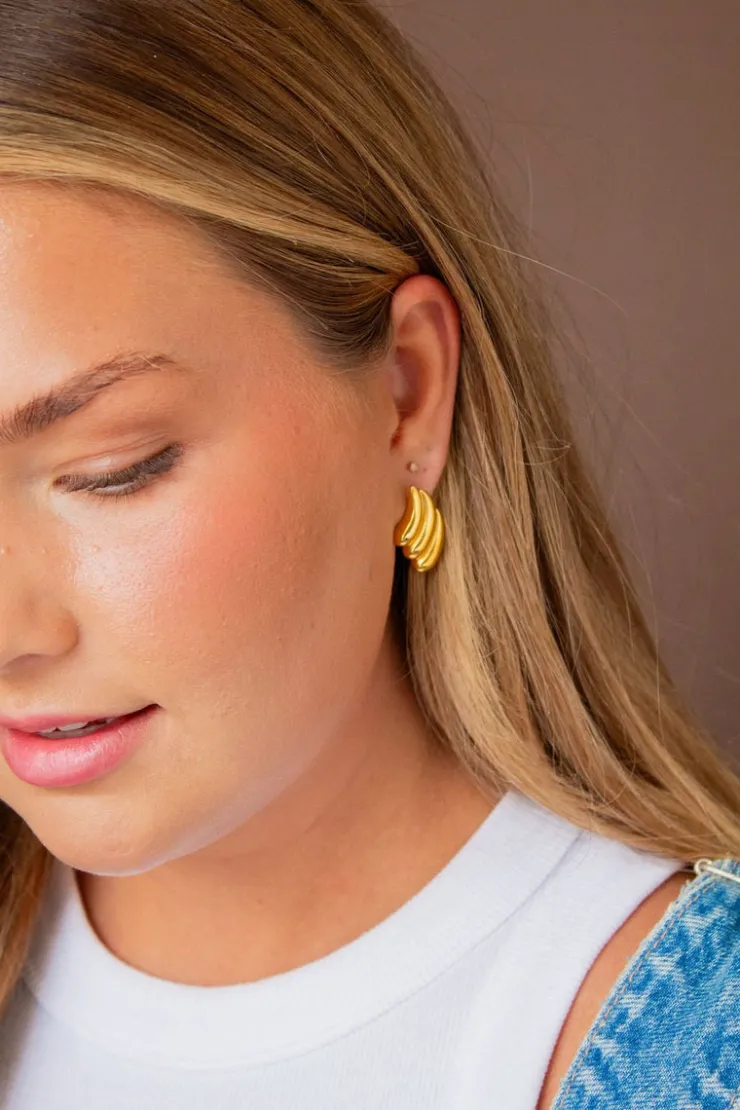 Andi Wing Tip Studs - Hypoallergenic