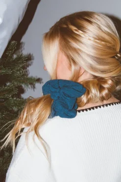 Andi Winter Blue Jumbo Scrunchie