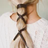 Andi Wire Leather Ponytail Wrap