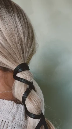 Andi Wire Leather Ponytail Wrap