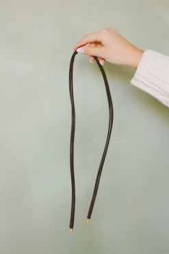 Andi Wire Leather Ponytail Wrap