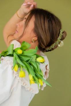 Andi XL Crystal Flowers Claw Clip
