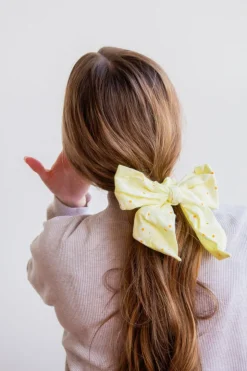 Andi Yellow Daisy Bow Scrunchie